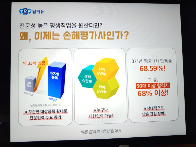 줄이기 위한 국가자격추천 손해평가사 노후 걱정