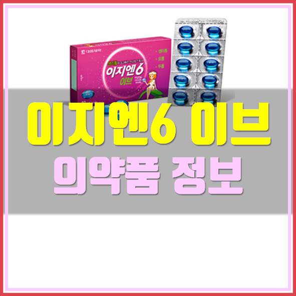  이지엔6 이브 효능 부작용
