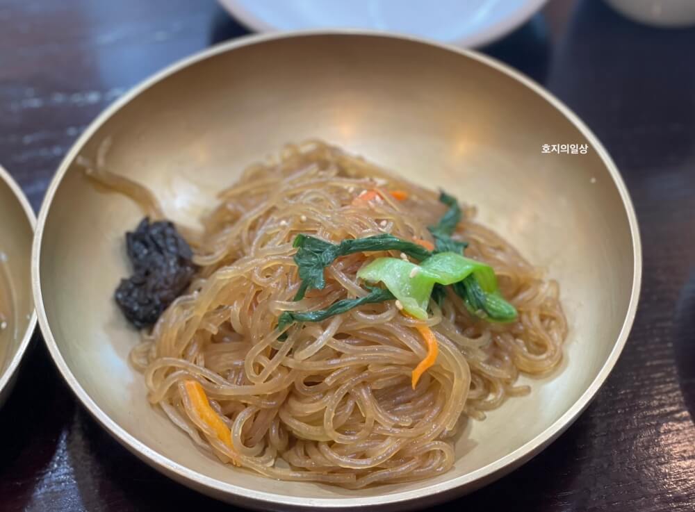 의왕 백운호수 맛집 자연 담은 밥상 백운재 - 잡채