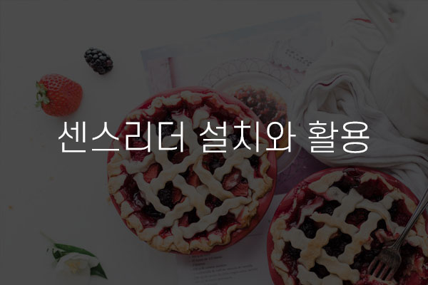  센스리더 설치와 활용