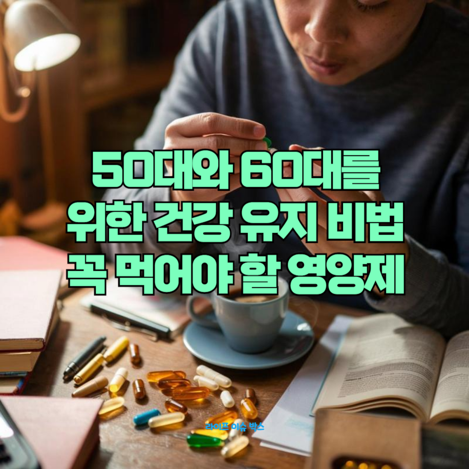 중장년 건강을 지키는 필수 영양제