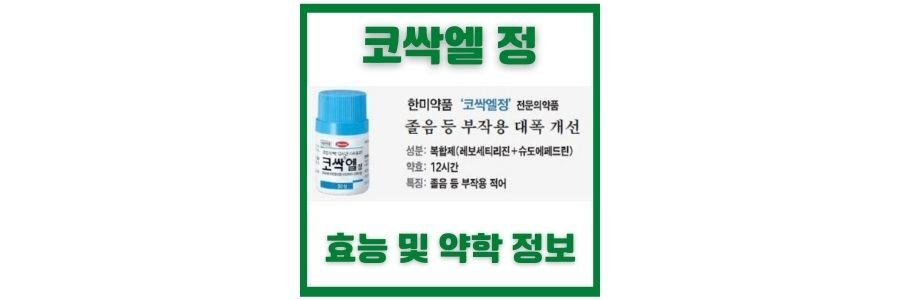 코싹-엘정-과-부작용-및-효능과-주의사항