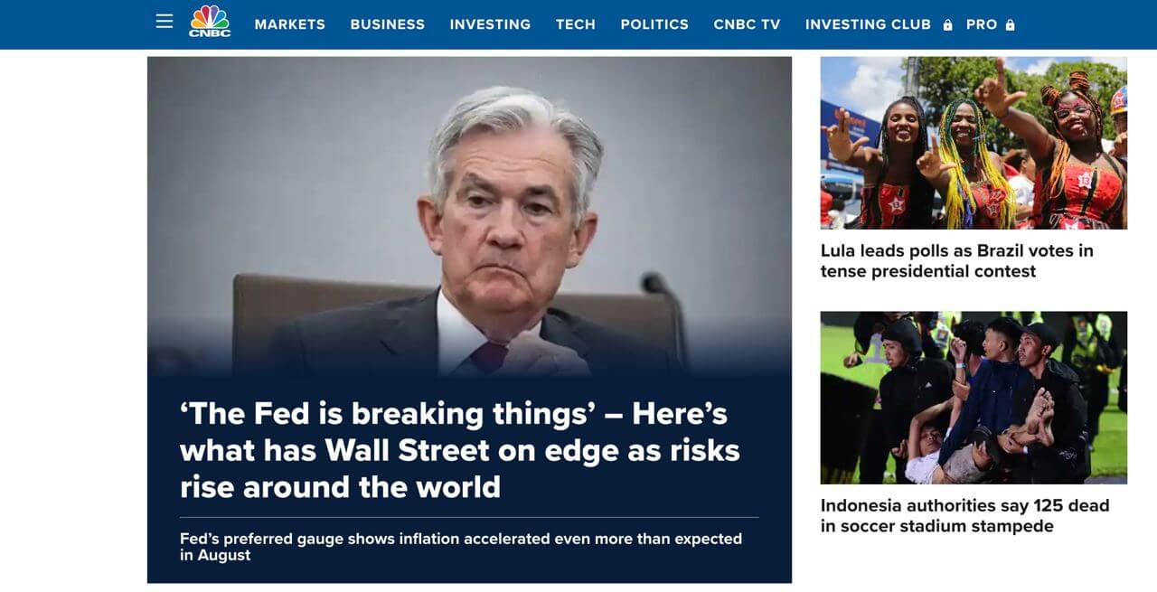 CNBC-연준-월가-기사