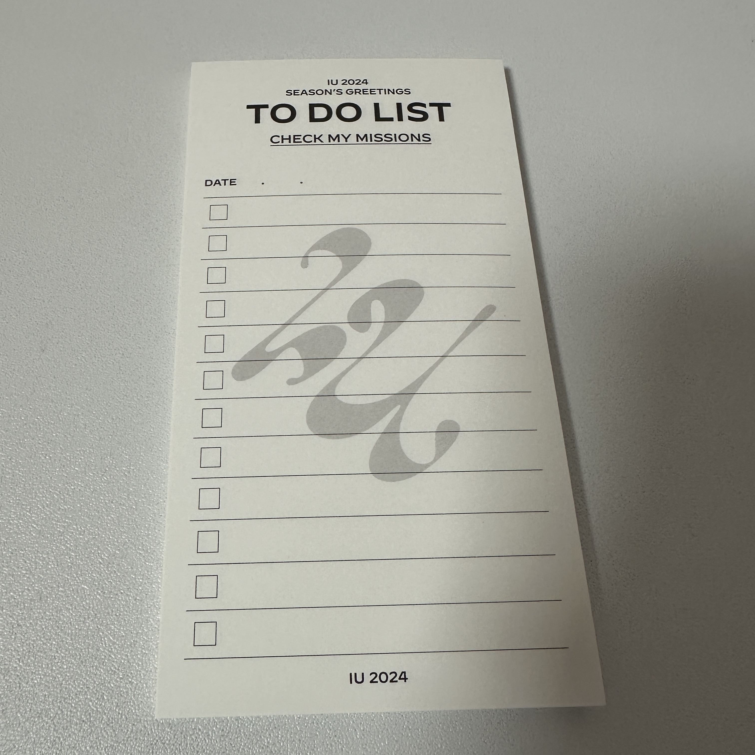 아이유_2024시즌그리팅_TODOLIST