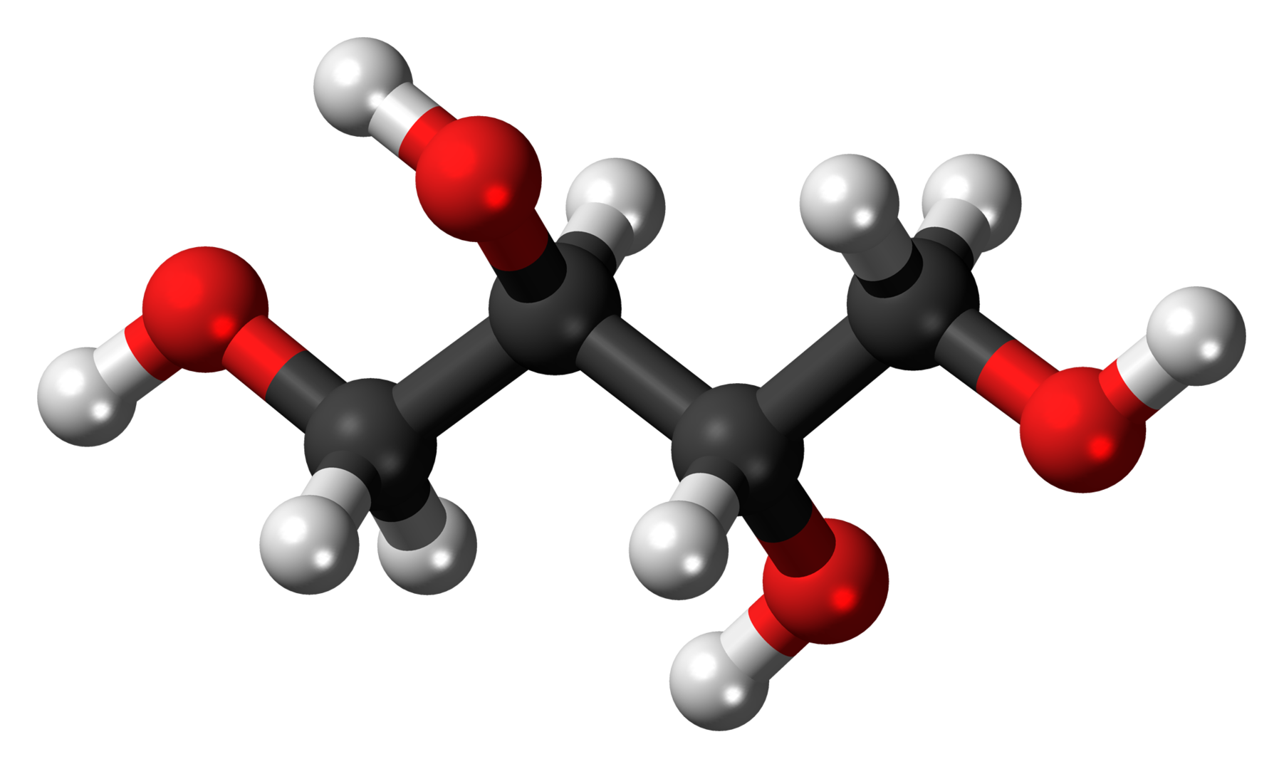 에리스리톨 분자식 모형