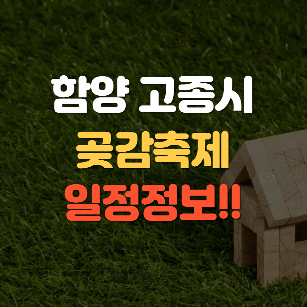 곶감축제 일정 썸네일