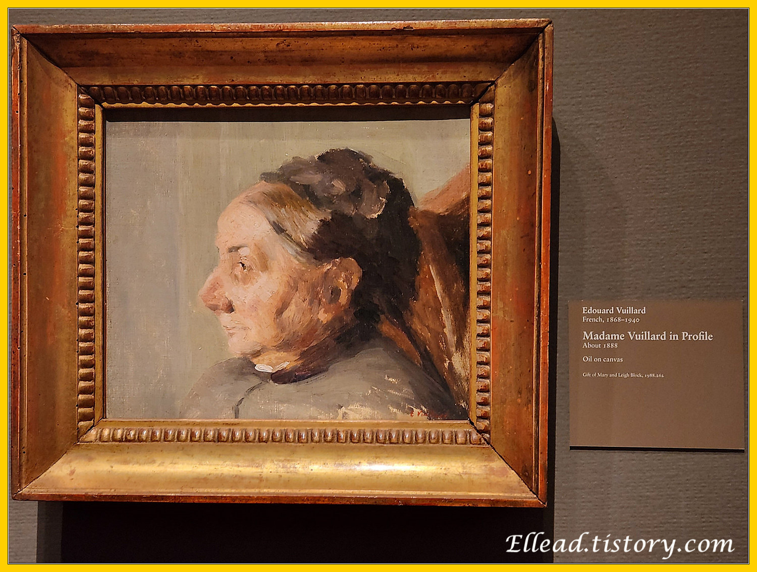 Vuillard&#44; Madame Vuillard in profile 2