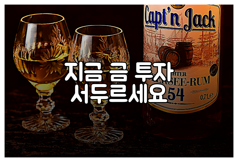 지금 금 투자 서두르세요