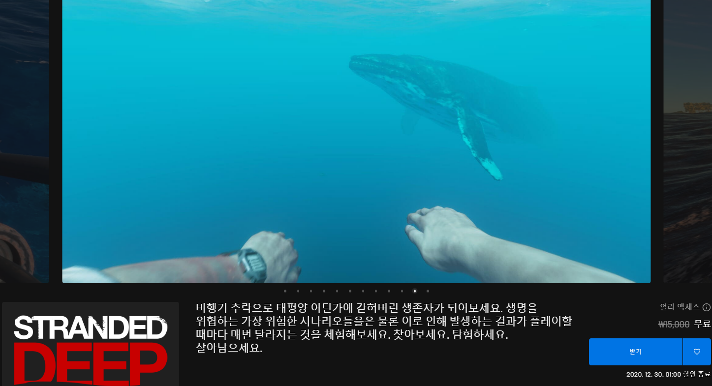  스트랜디드 딥(Stranded Deep) 무료 배포 - 에픽게임즈