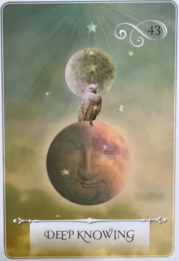  위즈덤 오라클 카드 해석 #15 (Wisdom of the Oracles/43. DEEP KNOWING /44. THINKER /45. TIME TO GO)