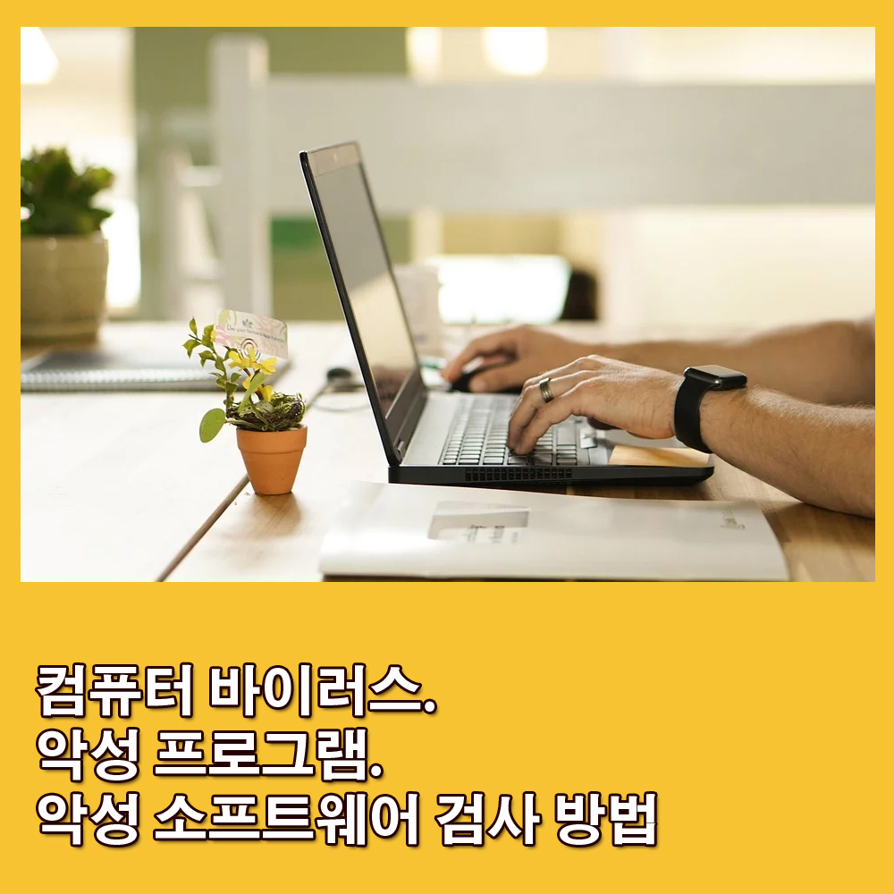  컴퓨터 바이러스.악성 프로그램.악성 소프트웨어 검사 방법