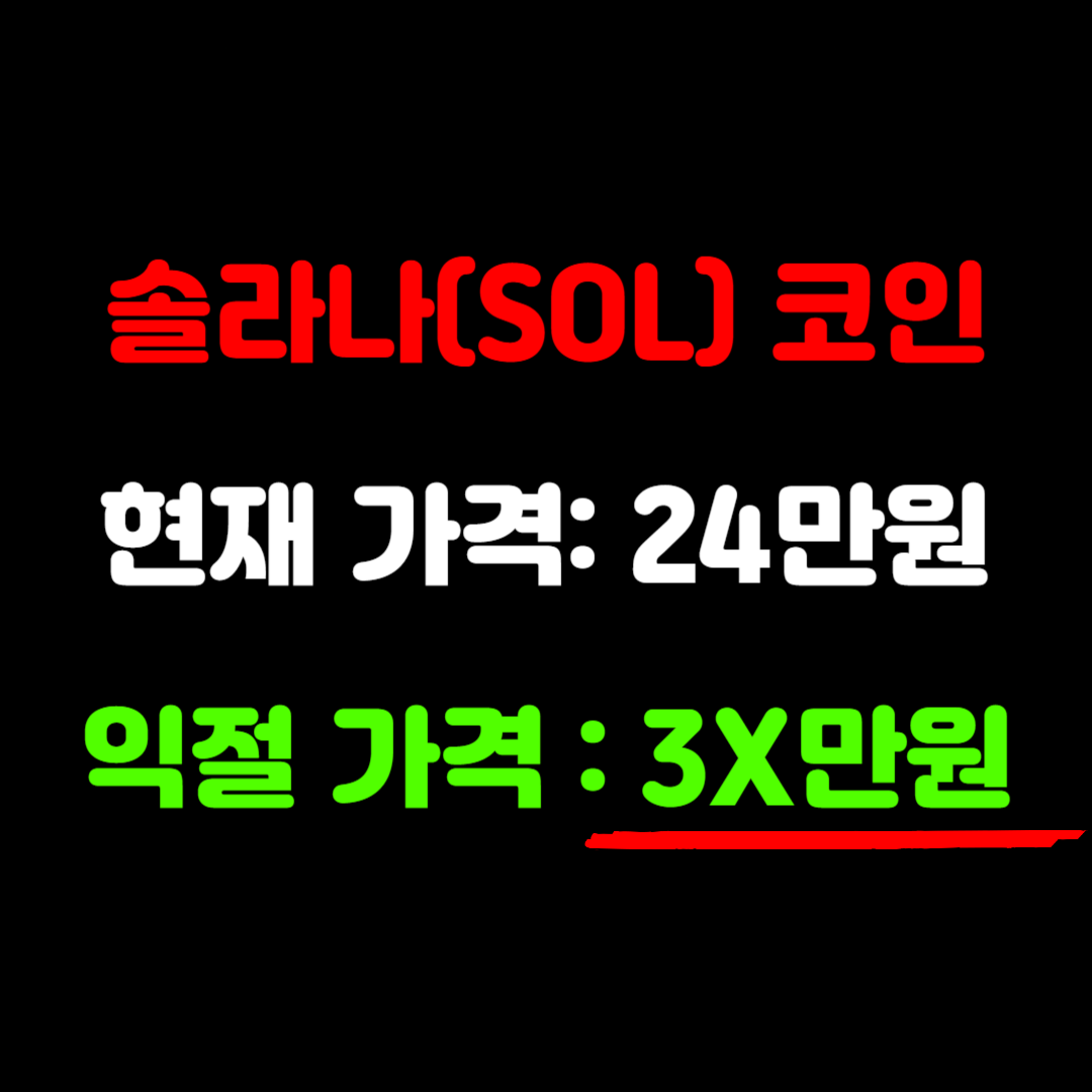 솔라나 코인(SOL) 시세 가격 전망 호재 분석