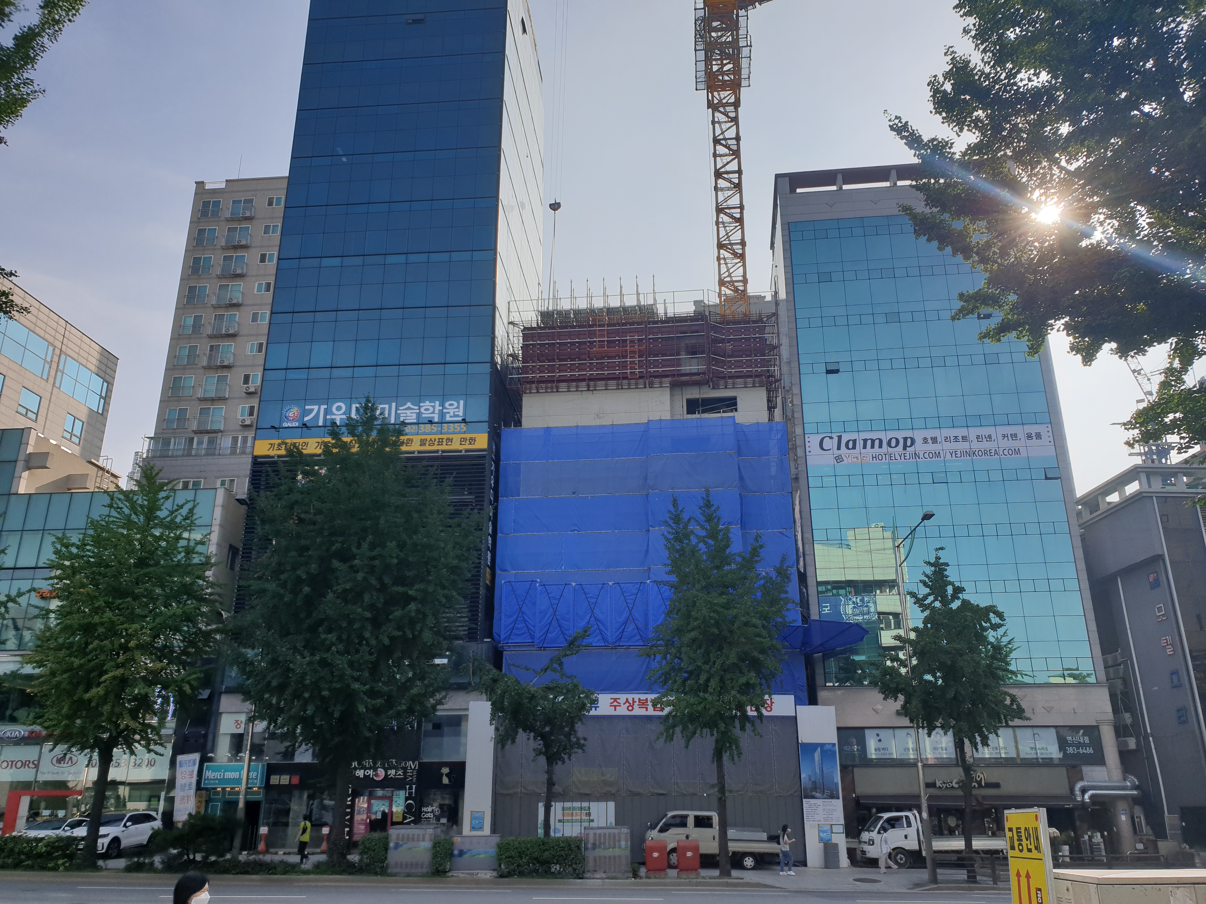 은평구 연신내역 건물 공사 현장 사진 097 효민아크로뷰 주상복합 아파트 신축현장 (korean construction)