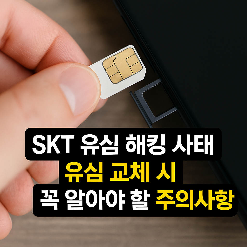 SKT유심해킹사태, 유심교체시 주의사항