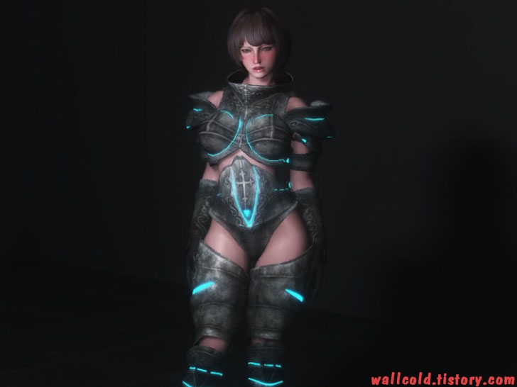 스카이림 의상 - 갑옷 의상 luxlucis armor hdt skyrim mod 002