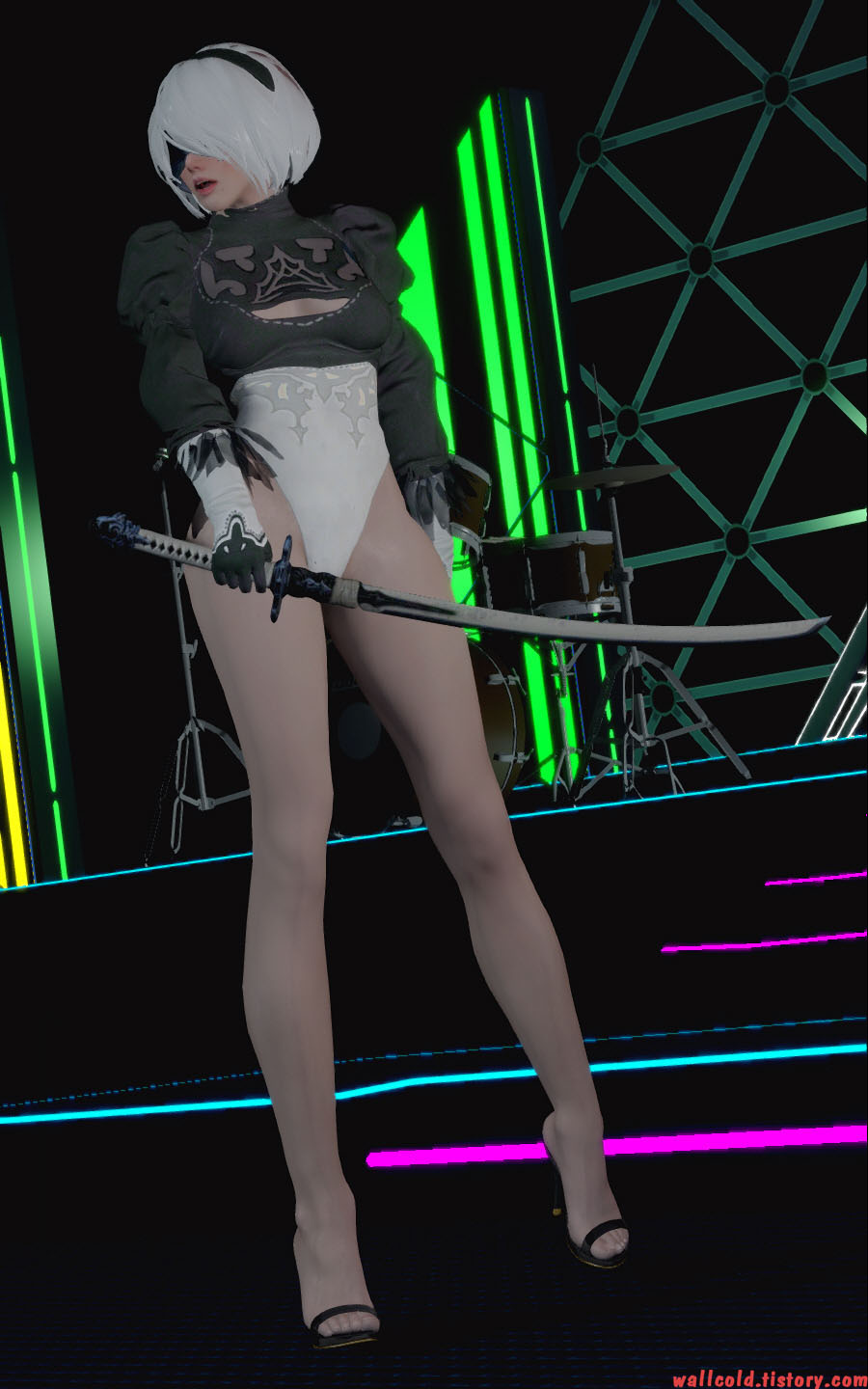 스카이림 여캐 - nier automata 2b 006