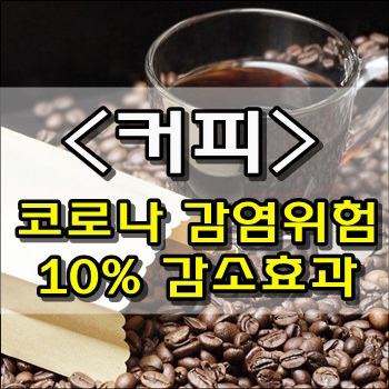  하루 커피 1~3잔 코로나 감염위험 10% 감소효과
