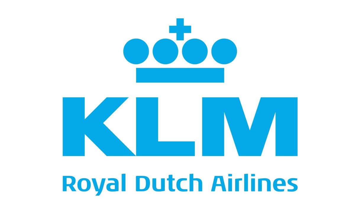 KLM-네덜란드항공-현재-로고-왕관-글씨-하늘색