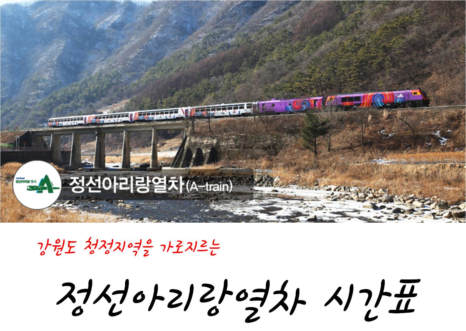 정선아리랑 열차 사진