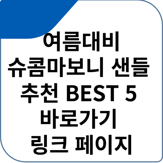 여름대비 슈콤마보니 샌들 추천 BEST 5 바로가기 링크 페이지