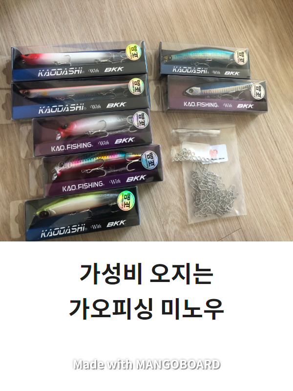  가오피싱 미노우 설명 및 후기