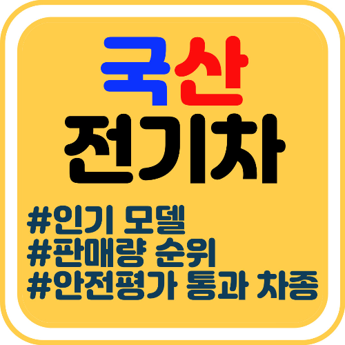 2024년 국산 전기차 인기 모델 ❘ 판매량 순위 ❘ 안전평가 통과 모델 총정리!