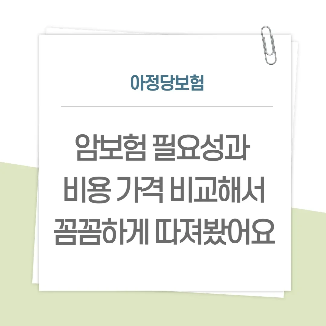 아정당보험