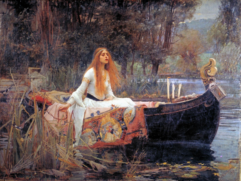 <The Lady of Shalott> 183cmX230cm by John William Waterhouse