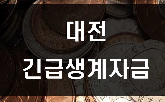  대전 코로나 지원 긴급재난생계지원금 내용