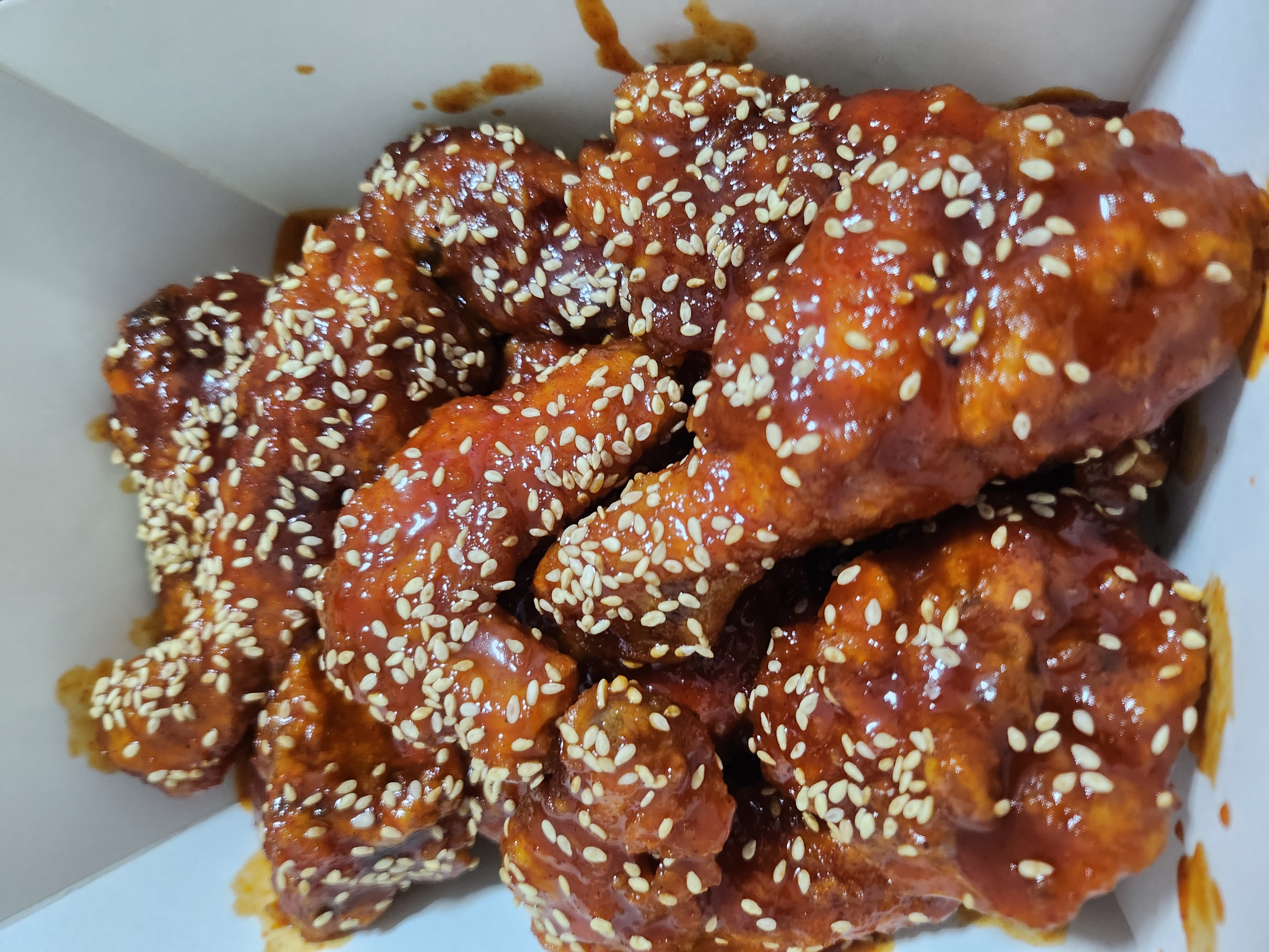 [송파] 옛날식 양념치킨맛이 생각나서, 처갓집양념치킨에서 매운불 양념치킨