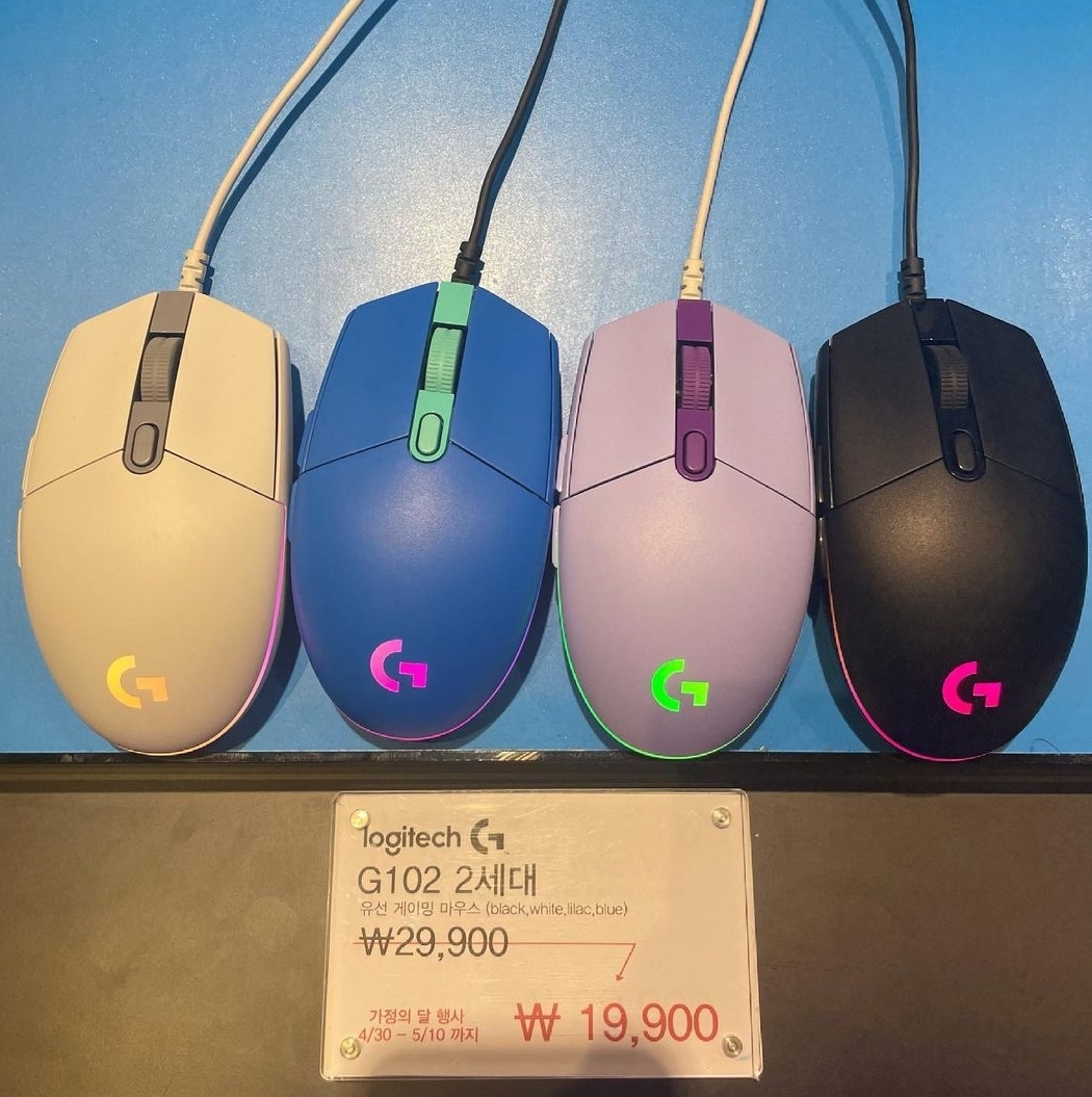  로지텍 G102 (2세대) 할인 판매하고 있습니다