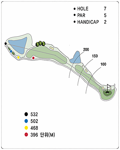 화성상록CC 서 코스 7번 홀