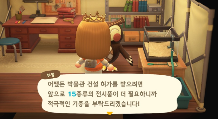  모여봐요동물의숲 모동숲 박물관 건설 허가 조건