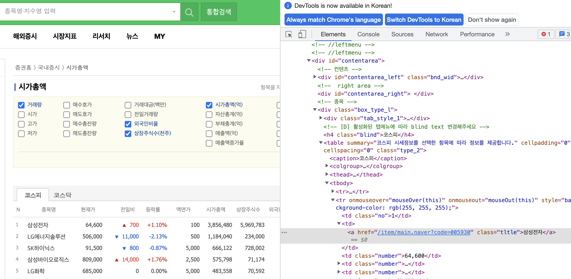 [Spring Batch] ItemReader, Jsoup을 이용하여 네이버 증권 데이터 크롤링 (1)