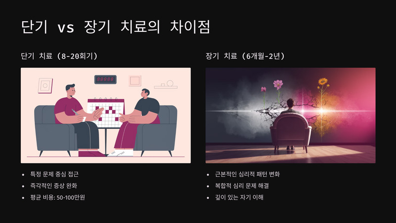 단기 vs 장기 치료의 차이
