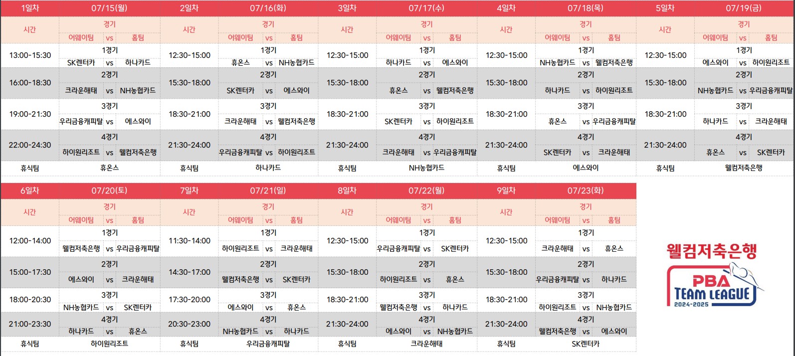 팀리그 2
