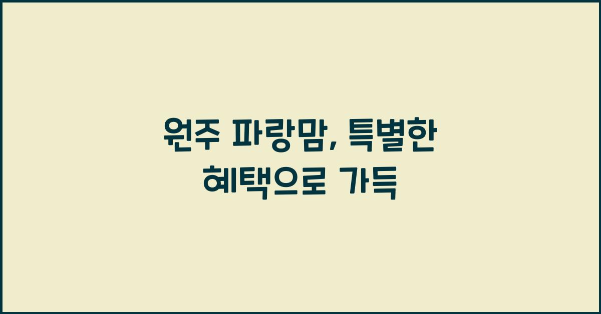 원주 파랑맘