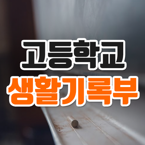  고등학교 생활기록부 조회 발급 초간단 정리