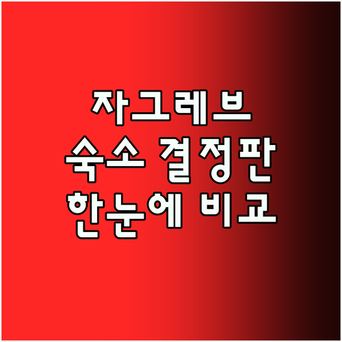 자그레브 숙소 결정판! 가성비 호텔부