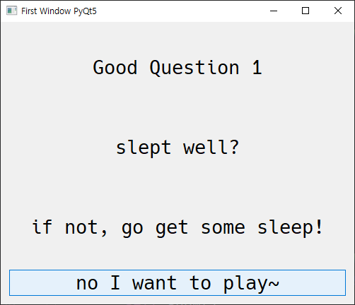  파이큐티5 (PyQt5) 2 | VBoxLayout, QLabel, QPushButton | 파이썬 GUI Framework