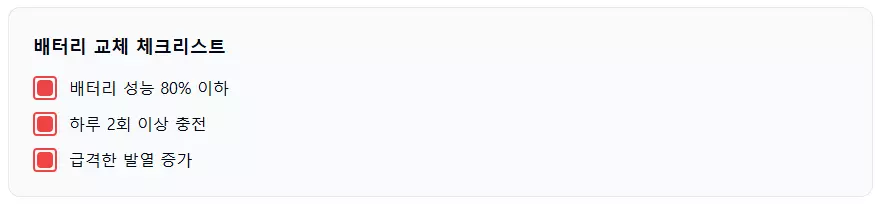 아이폰 배터리 교체 시점