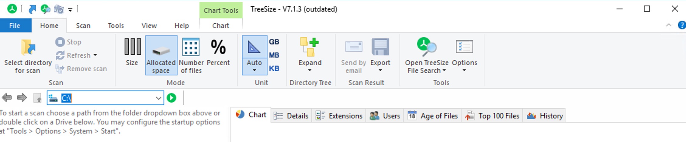 무료 디스크 사용량 체크 Treesize