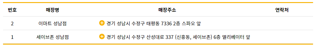 포켓몬 가오레 성남에서 할 수 있는 매장과 주소