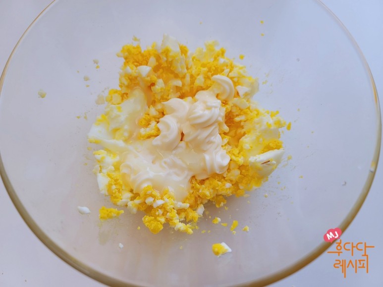 에그샌드위치 만들기 모닝빵 에그 샌드위치만들기 계란 샌드위치 13