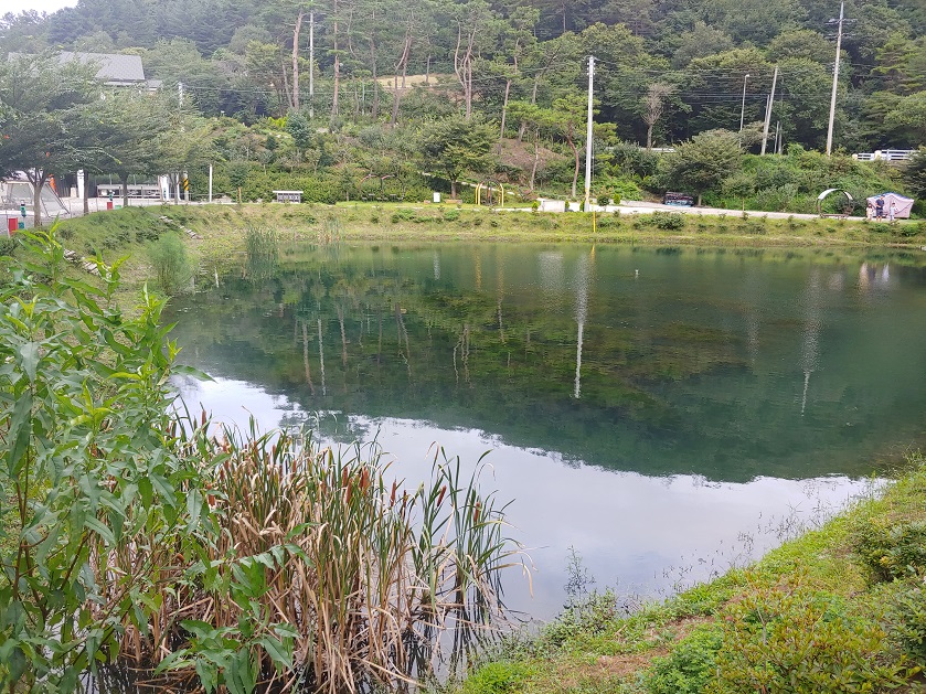 산과-풀이-있는-저수지