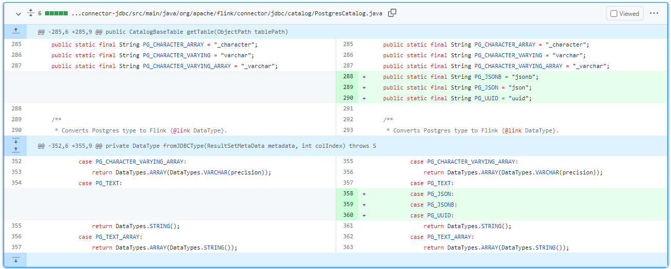  [Flink] PostgreSQL 연동시 Doesn't support Postgres type 'jsonb' yet 문제