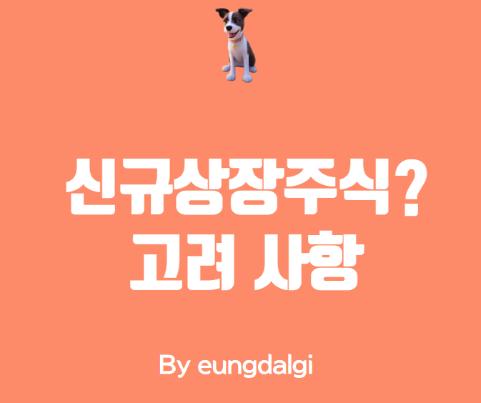  신규상장주식: 투자 전 반드시 알아야 할 사항
