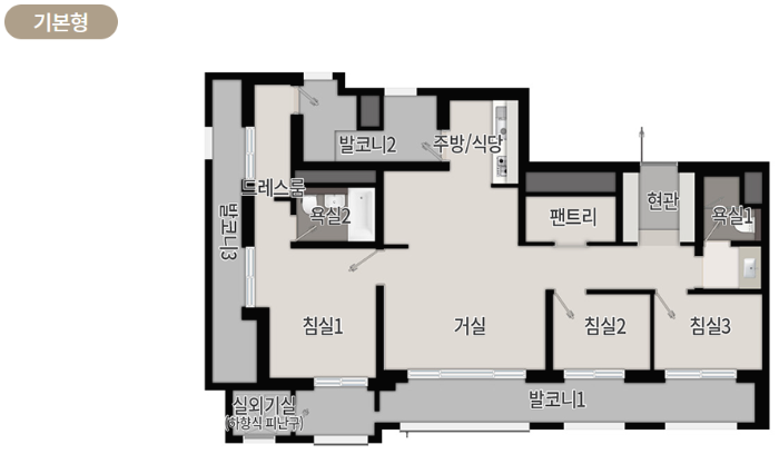 김천 푸르지오 더 퍼스트 84B Type 기본형