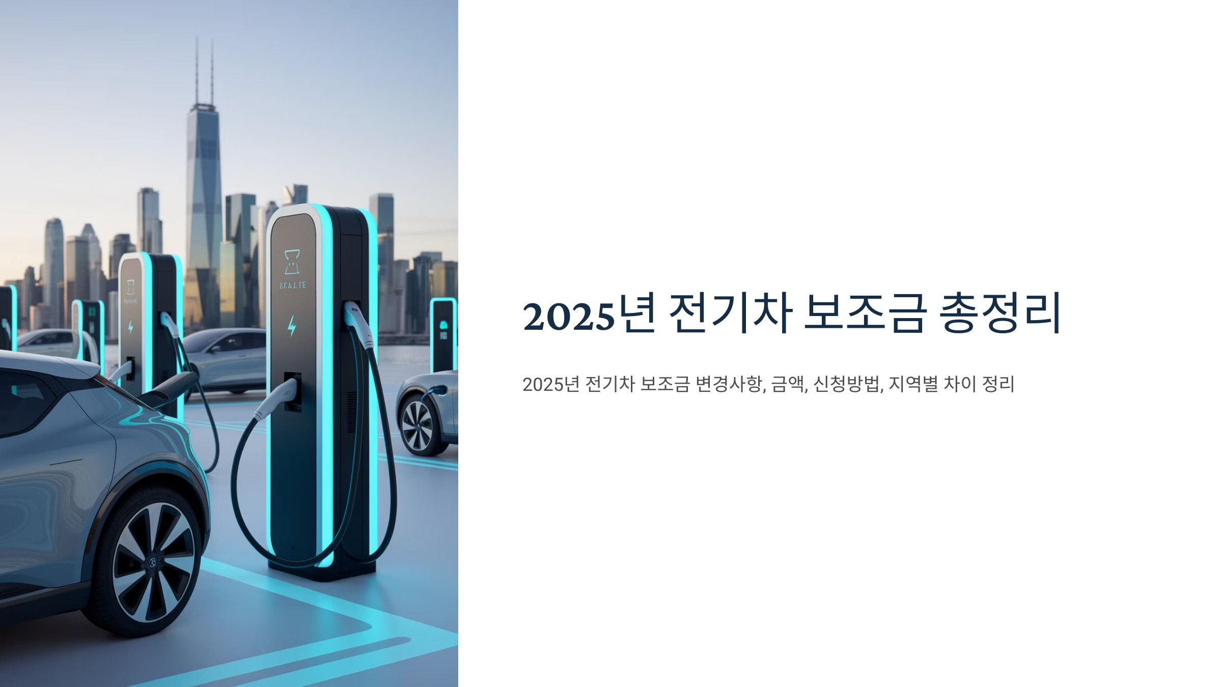 2025년 전기차 보조금 총정리