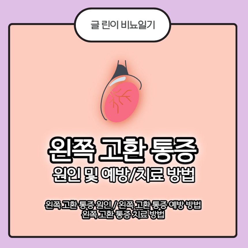  왼쪽 고환 통증 원인 및 예방/치료 방법